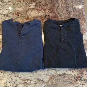2 Pack. Alpine Design Henley’s. Both Medium.